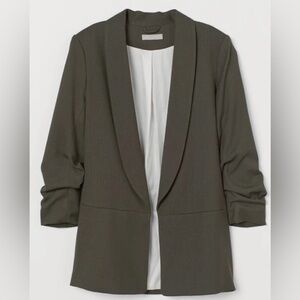 H&M Women's Gathered Sleeves Blazer